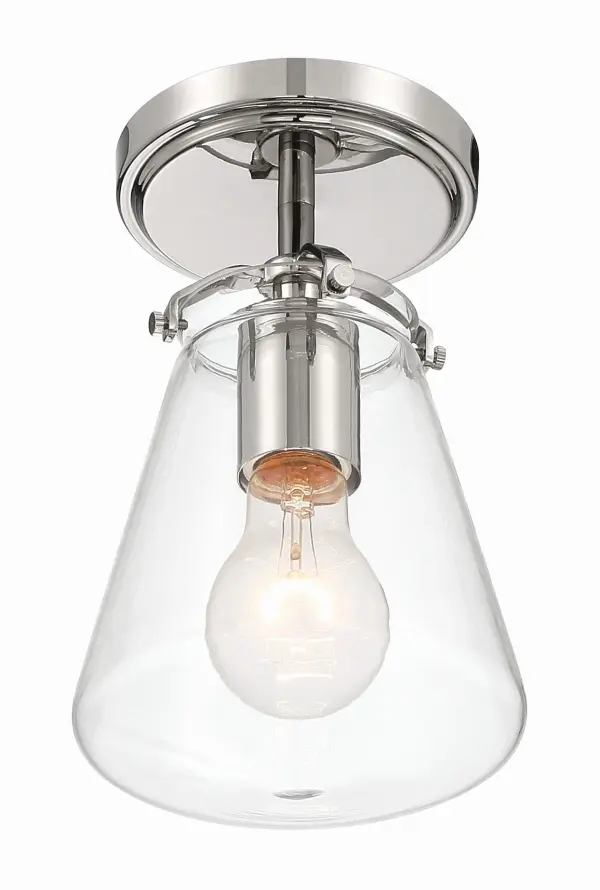 Voss 5.75" Semi Flush Mount in Matte Black - Image 18