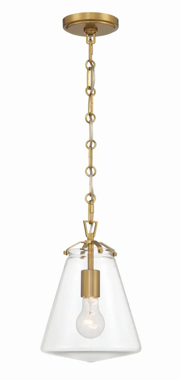 Voss 8.25" Mini Pendant in Luxe Gold - Image 1