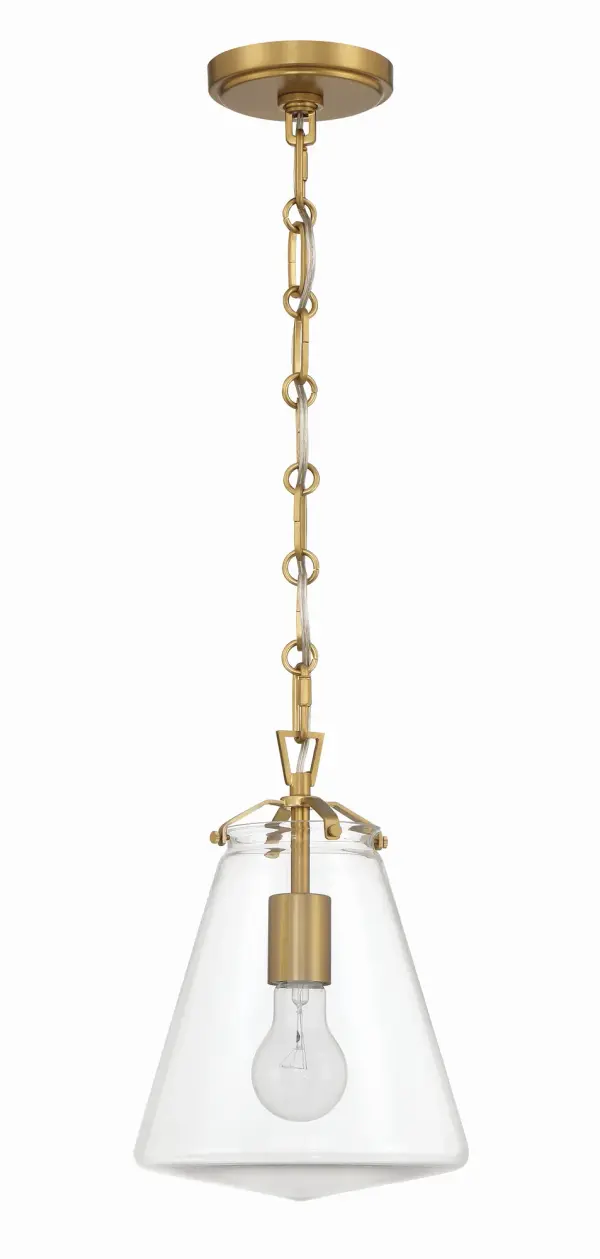Voss 8.25" Mini Pendant in Luxe Gold - Image 2