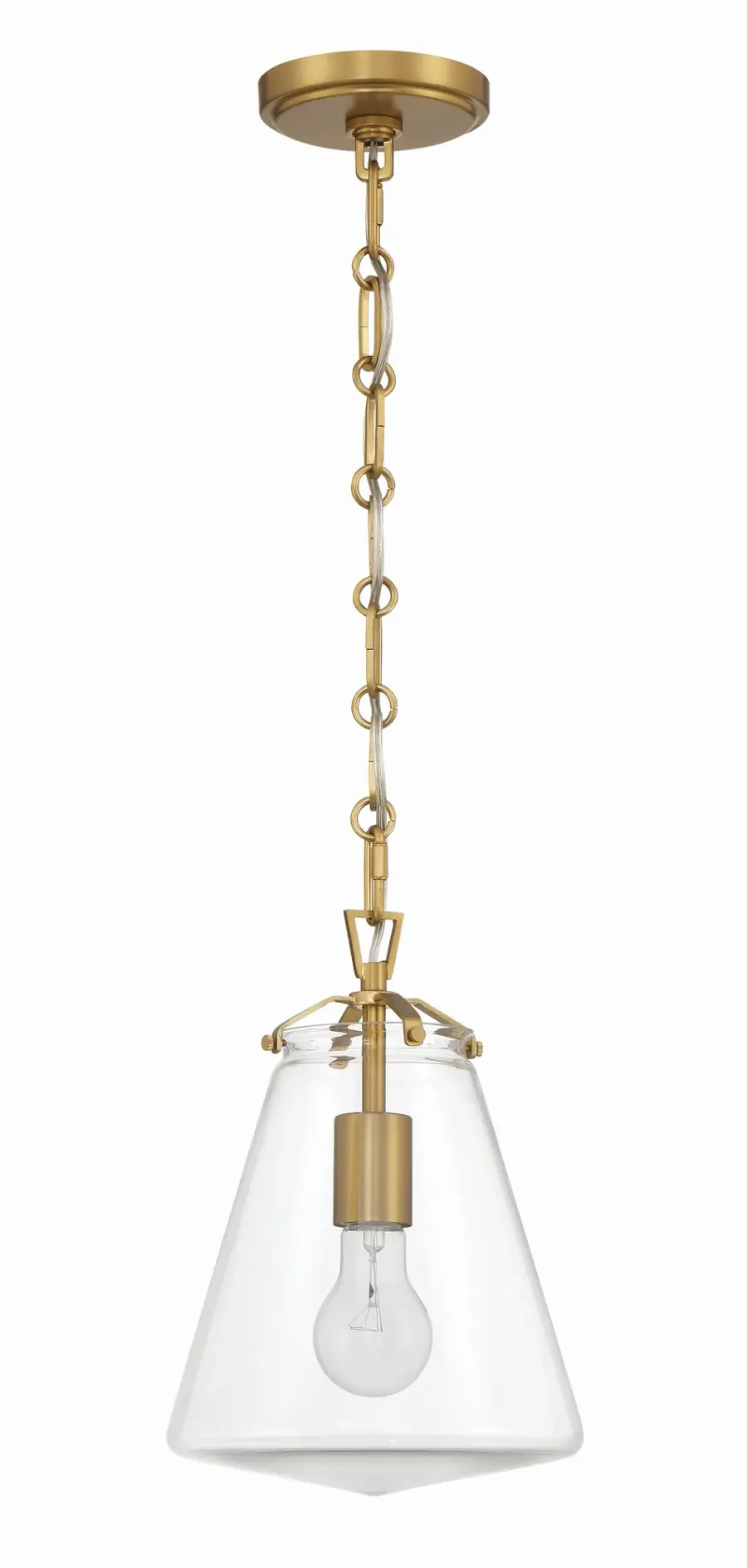 Voss 8.25" Mini Pendant in Luxe Gold - Image 2