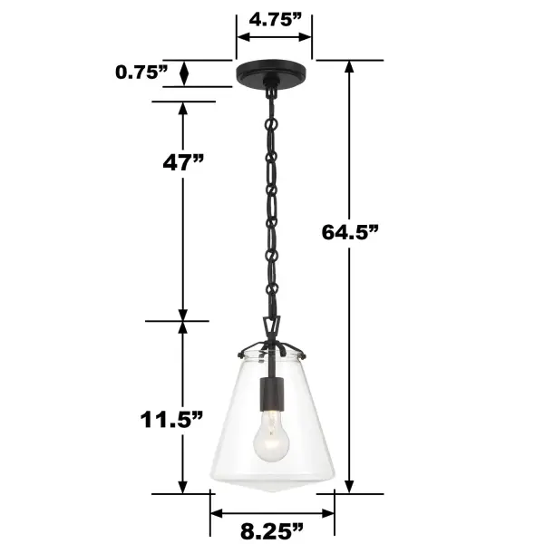 Voss 8.25" Mini Pendant in Luxe Gold - Image 12