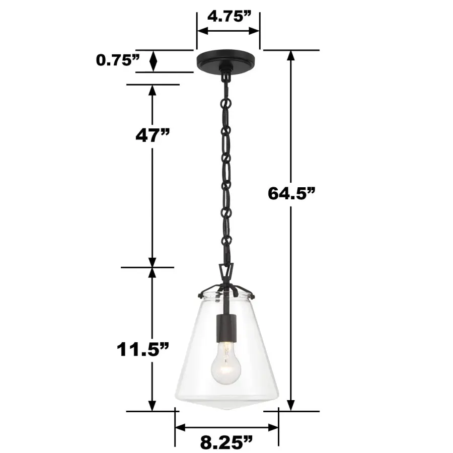 Voss 8.25" Mini Pendant in Luxe Gold - Image 12