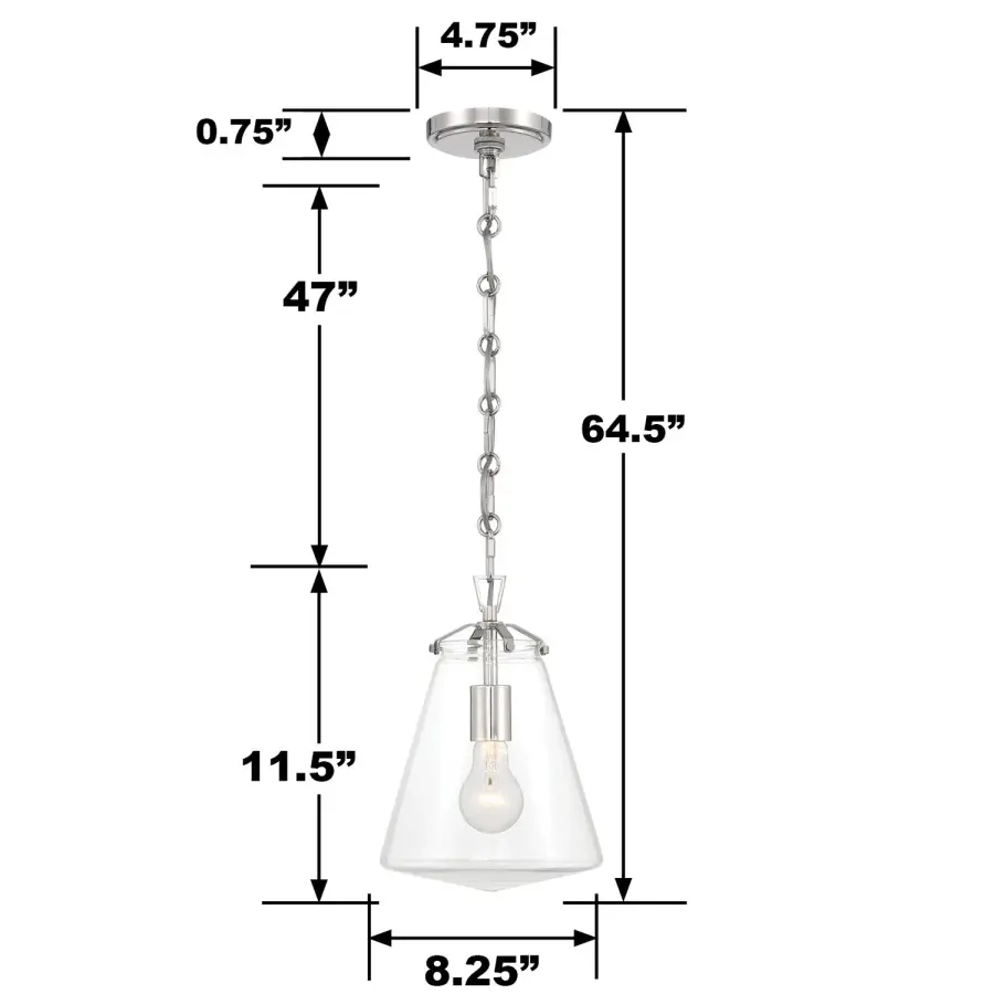 Voss 8.25" Mini Pendant in Luxe Gold - Image 19