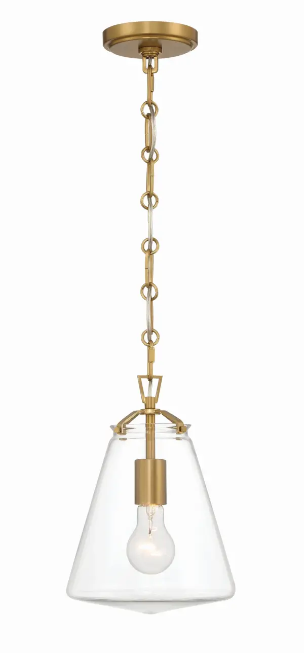 Voss 8.25" Mini Pendant in Luxe Gold - Image 3