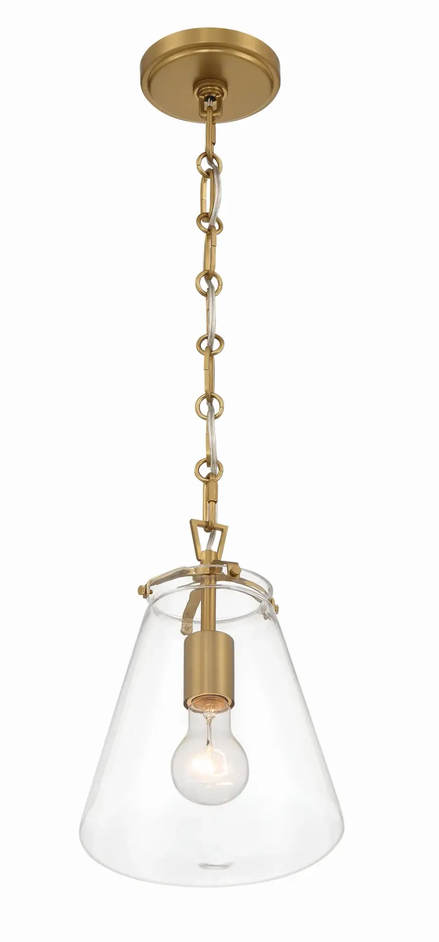 Voss 8.25" Mini Pendant in Luxe Gold - Image 4