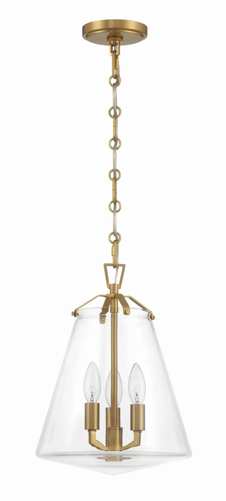 Voss 11" Luxe Gold Pendant - Image 2