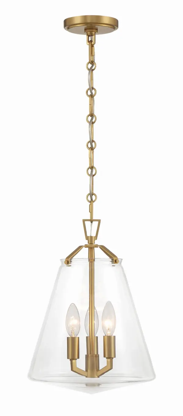 Voss 11" Luxe Gold Pendant - Image 3