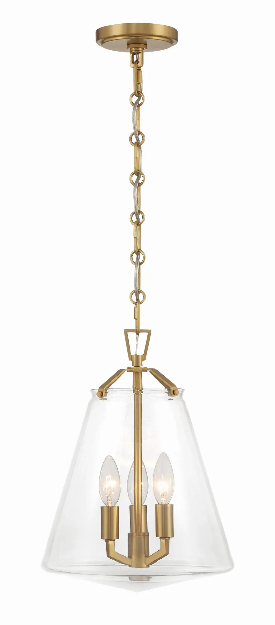 Voss 11" Luxe Gold Pendant - Image 3