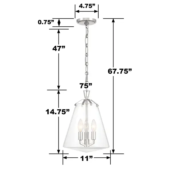 Voss 11" Luxe Gold Pendant - Image 22