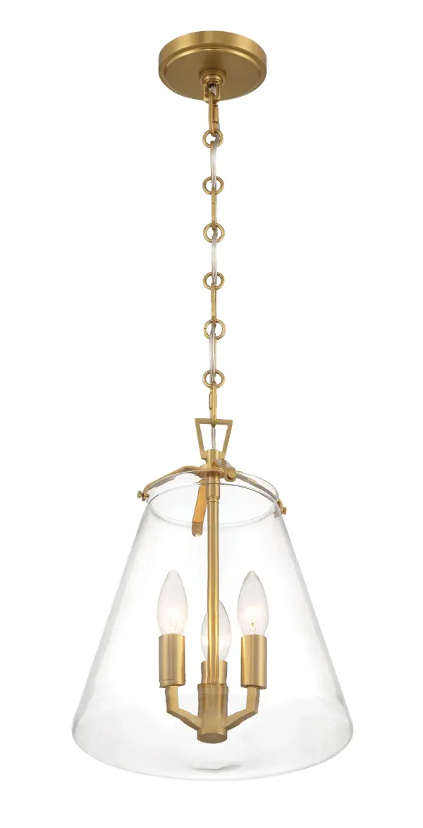 Voss 11" Luxe Gold Pendant - Image 4