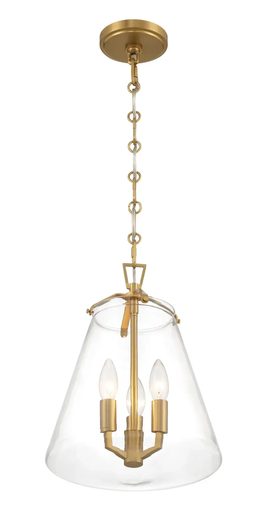 Voss 11" Luxe Gold Pendant - Image 4