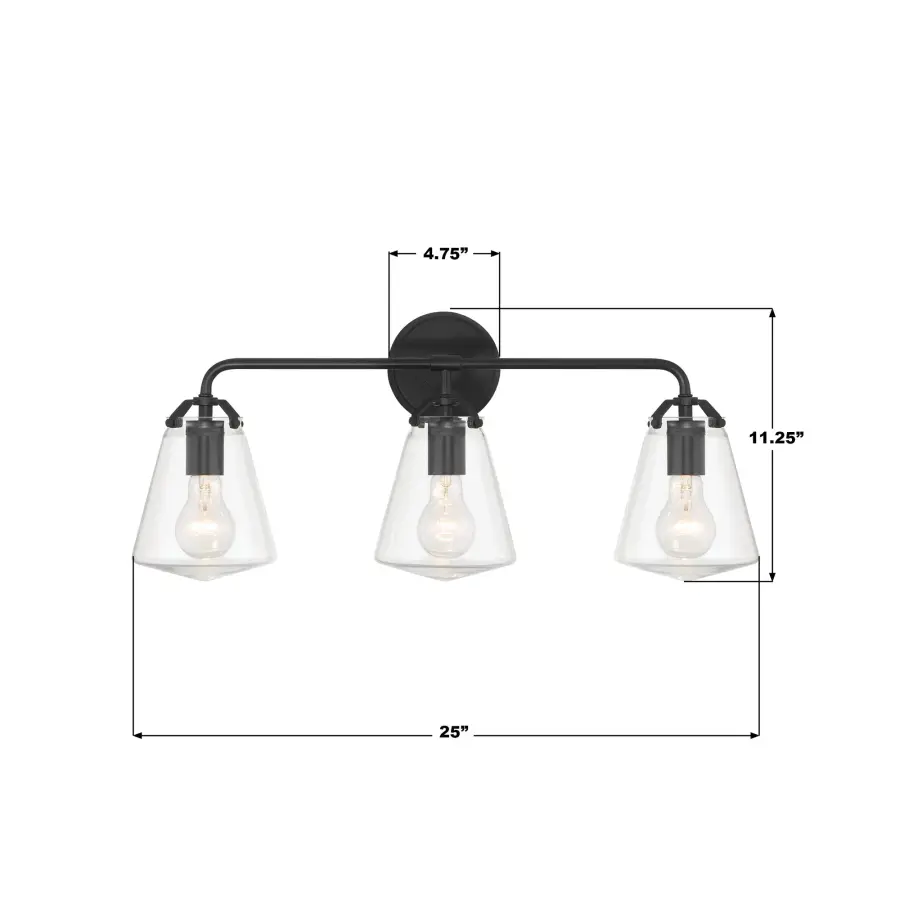 Voss 25" Bathroom Vanity Light in Luxe Gold - Image 16