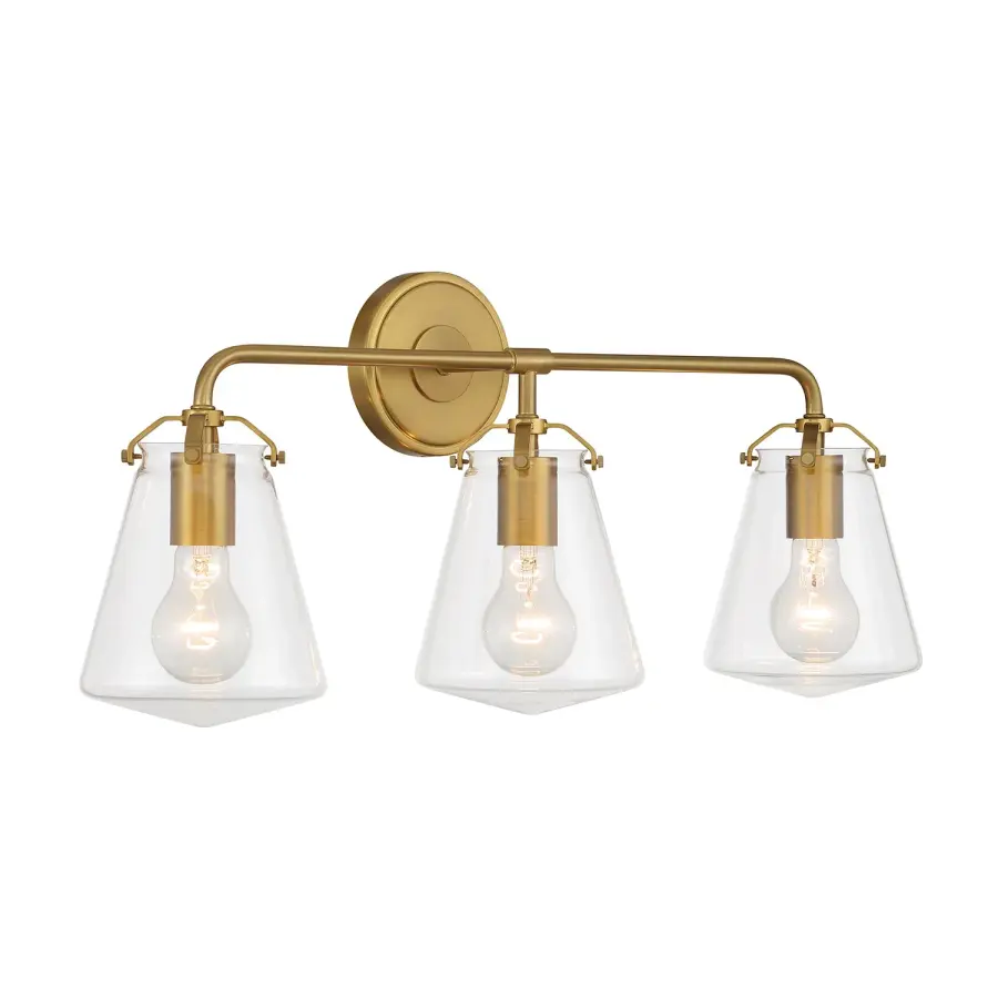 Voss 25" Bathroom Vanity Light in Luxe Gold - Image 3