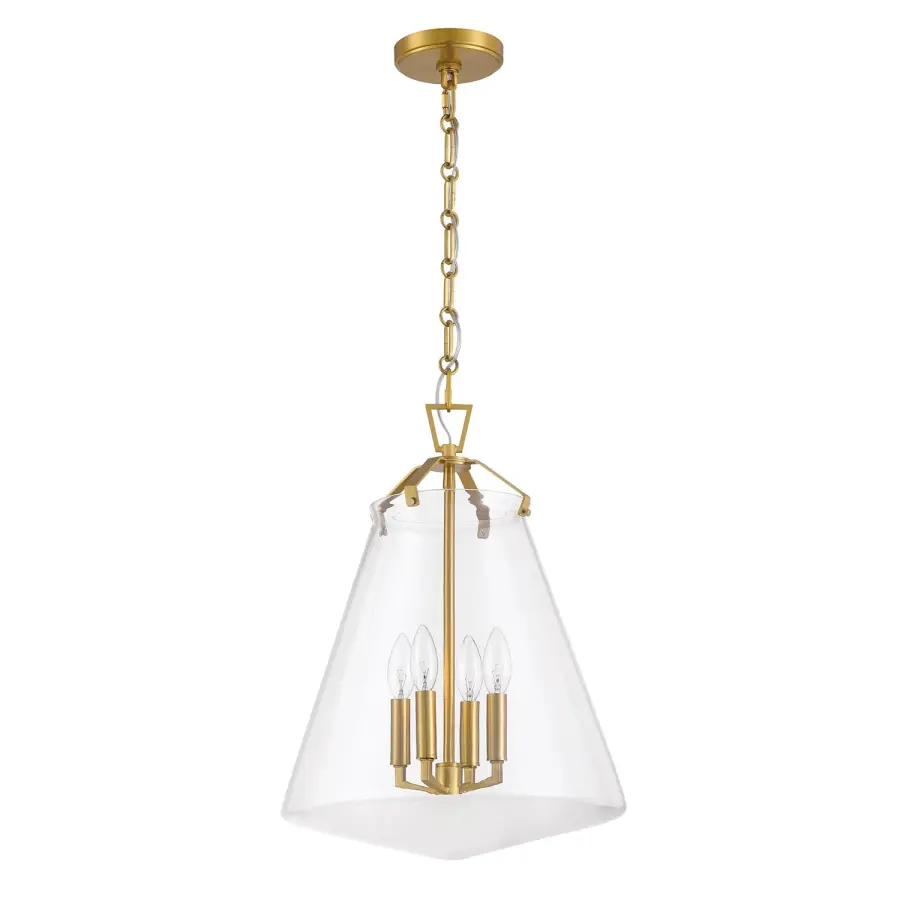 Voss 15.25" Pendant in Luxe Gold - Image 2