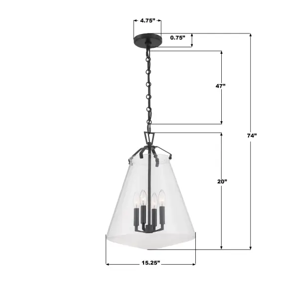 Voss 15.25" Pendant in Luxe Gold - Image 16