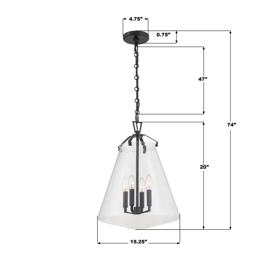 Voss 15.25" Pendant in Luxe Gold - Image 16