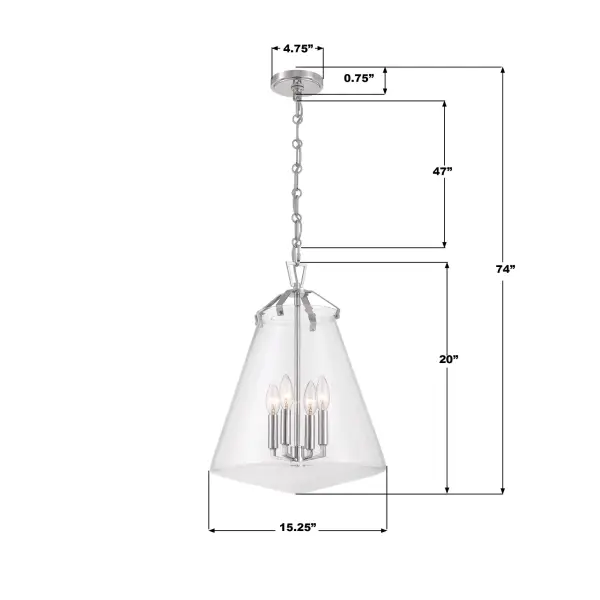 Voss 15.25" Pendant in Luxe Gold - Image 24