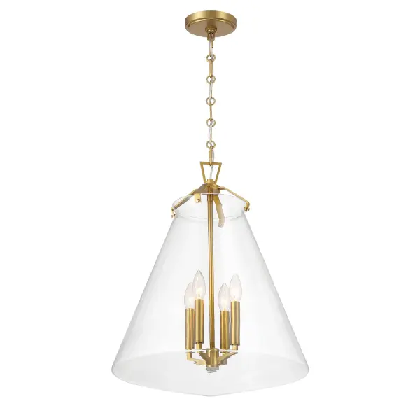 Voss 18" Luxe Gold Pendant - Image 1