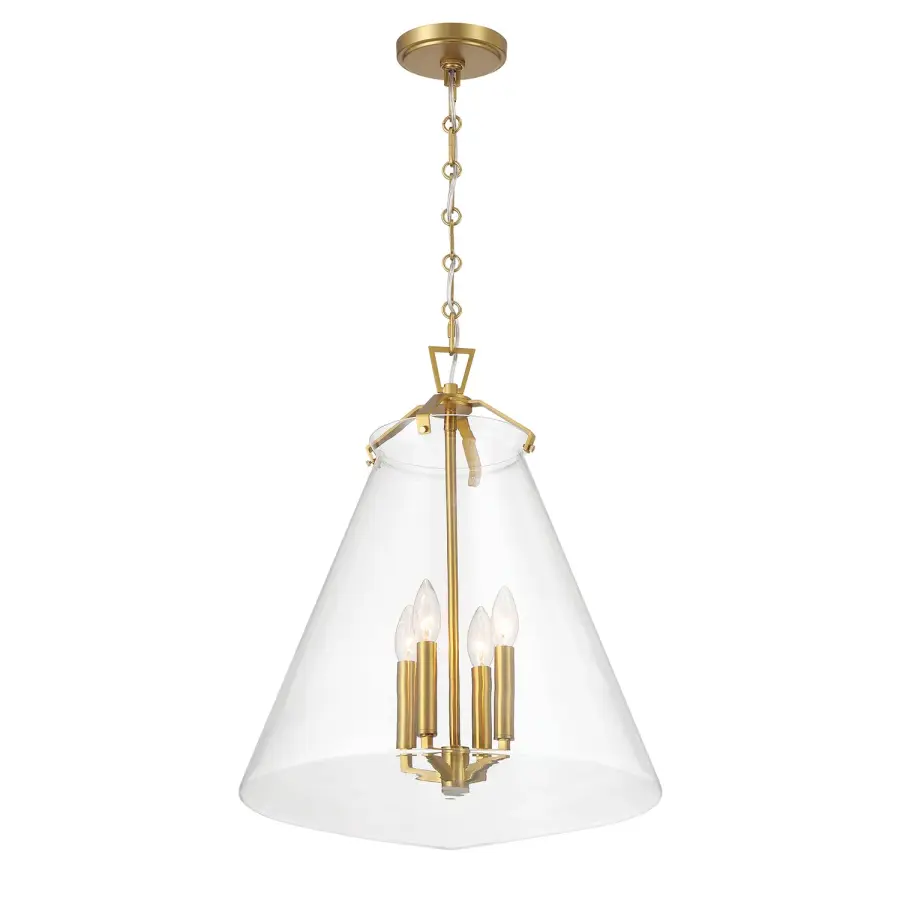 Voss 18" Luxe Gold Pendant - Image 1