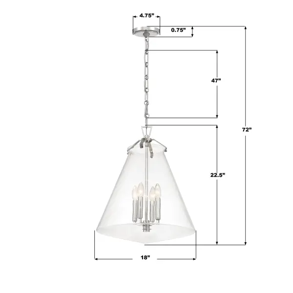 Voss 18" Luxe Gold Pendant - Image 23