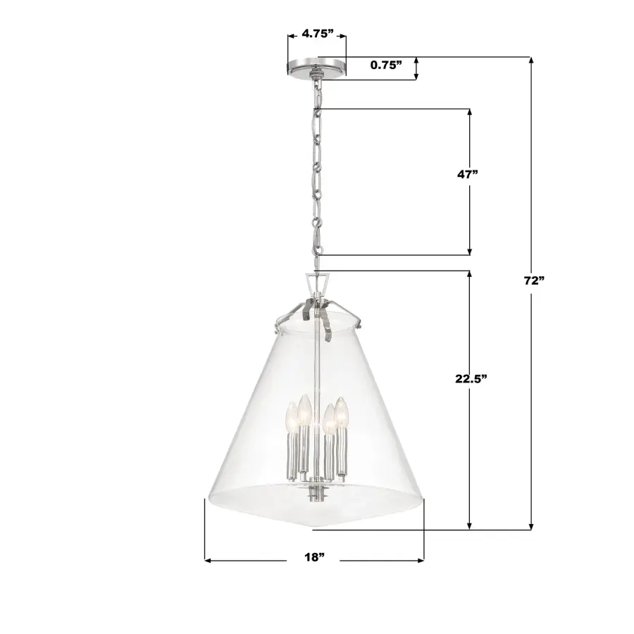 Voss 18" Luxe Gold Pendant - Image 23