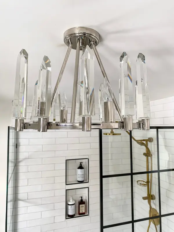 Watson 18.25" Semi Flush Mount in Polished Nickel - Image 5