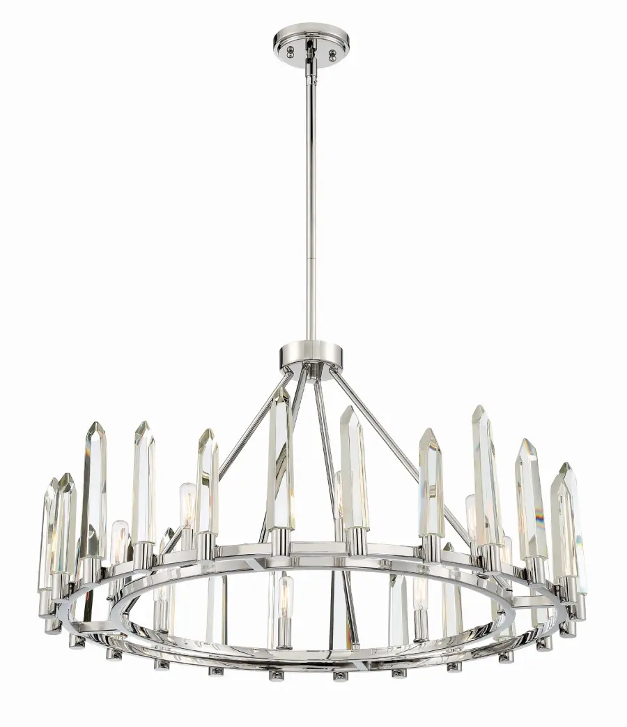 Watson 32" Crystal Chandelier - Image 2