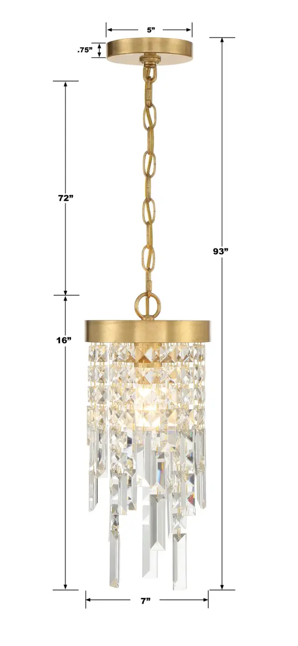 Winfield 7" Crystal Chandelier - Image 5