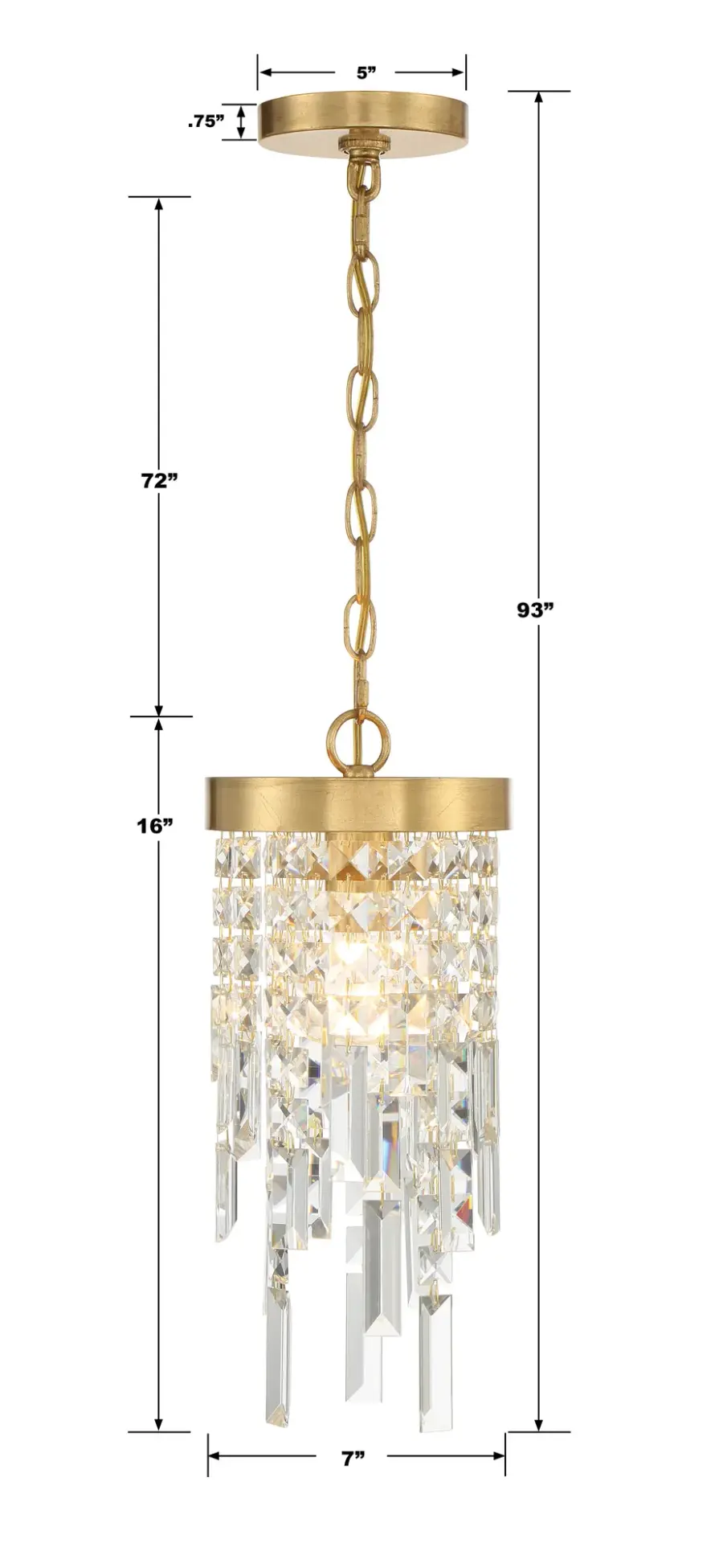 Winfield 7" Crystal Chandelier - Image 5