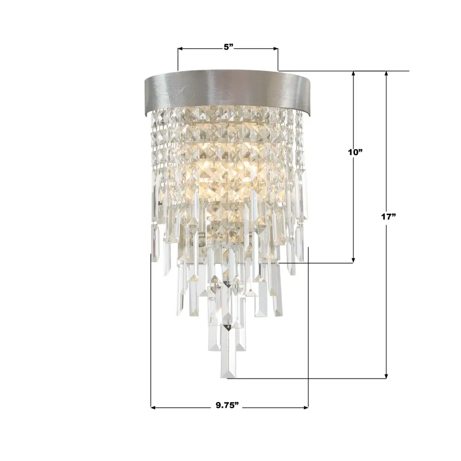 Winfield 9.75" Crystal Sconce - Image 13