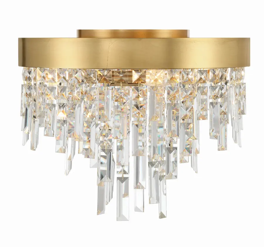 Winfield 16" Flush Mount in Antique Gold - Image 3