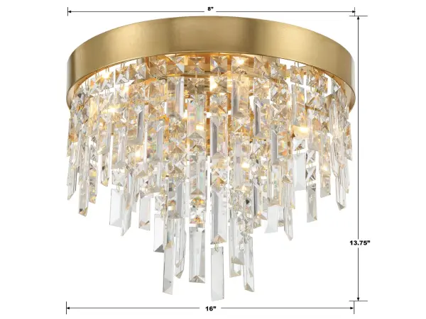 Winfield 16" Flush Mount in Antique Gold - Image 6