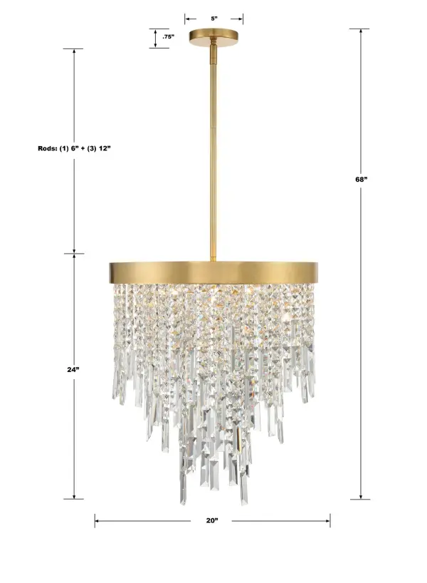 Winfield 20" Crystal Chandelier - Image 6