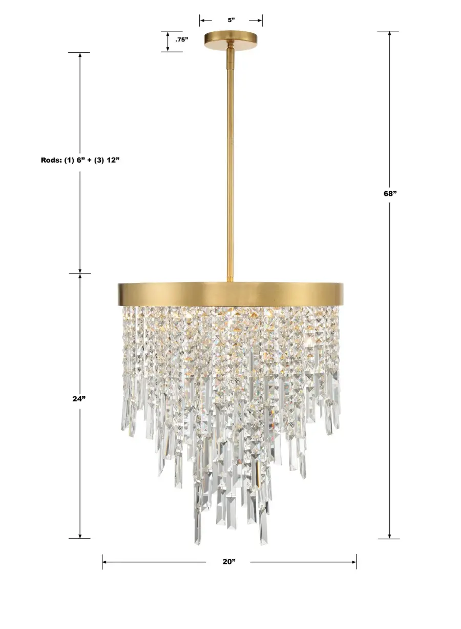 Winfield 20" Crystal Chandelier - Image 6