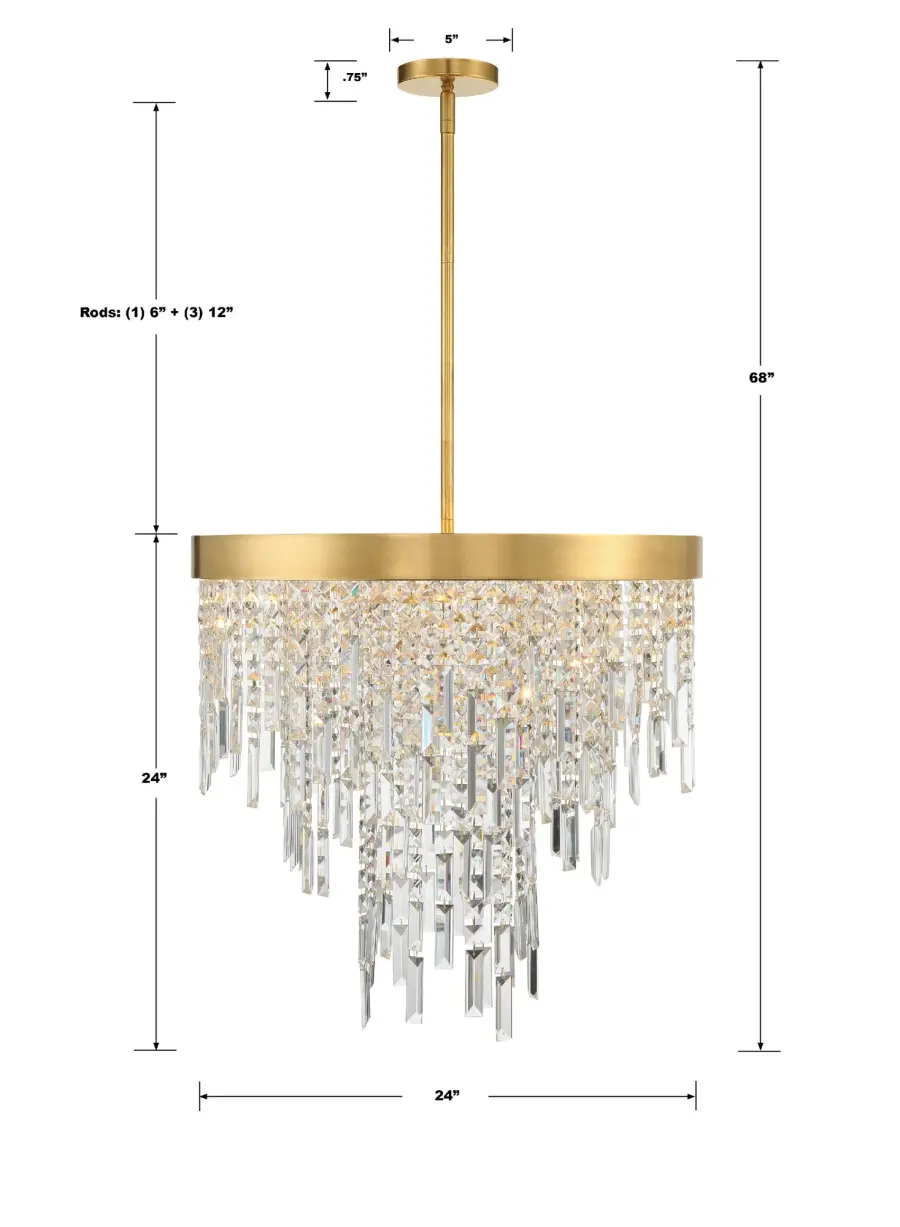 Winfield 24" Crystal Chandelier - Image 7