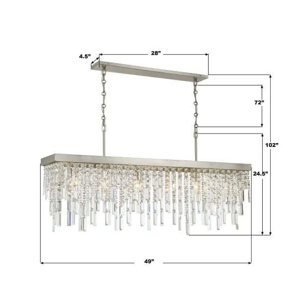 Winfield 49" Linear Chandelier - Image 15