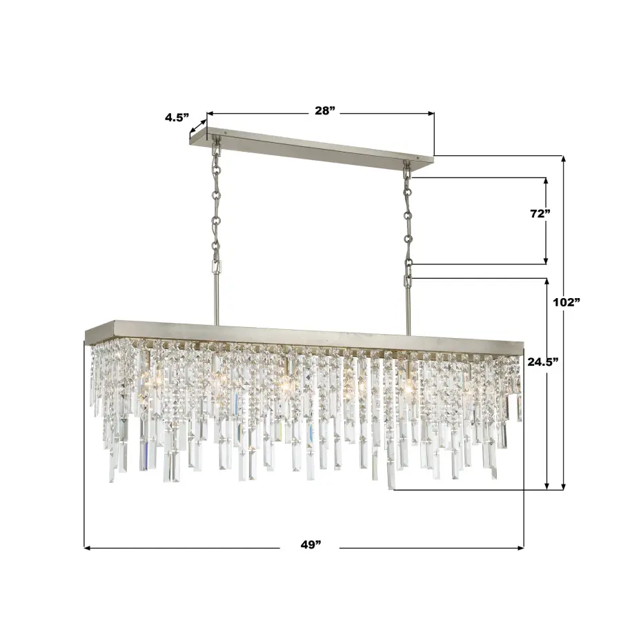 Winfield 49" Linear Chandelier - Image 15
