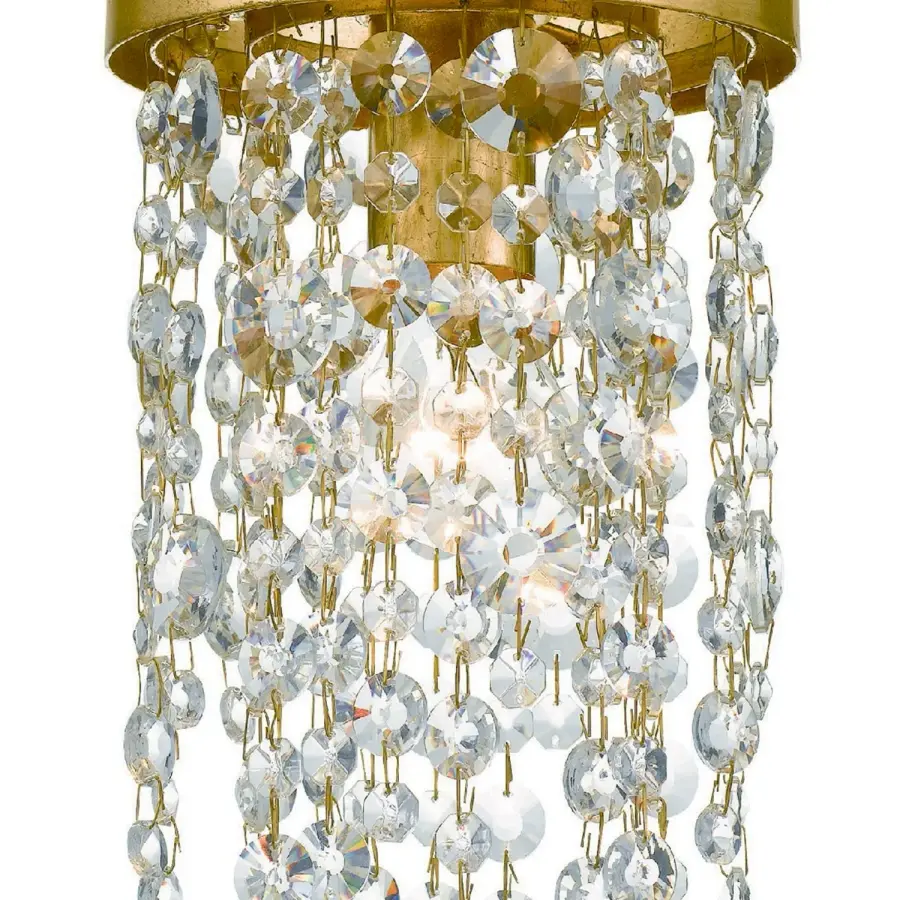 Winham 7" Crystal Mini Pendant in Black Forged - Image 3