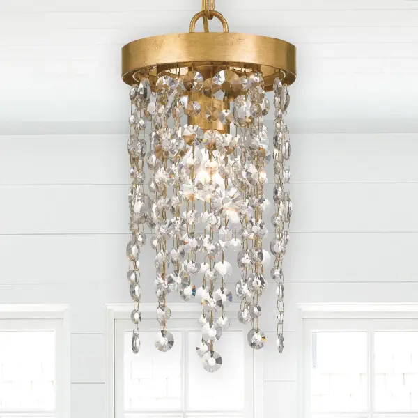 Winham 7" Crystal Mini Pendant in Black Forged - Image 5