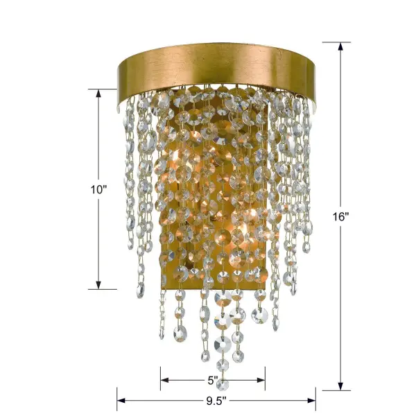 Winham 9.5" Crystal Sconce - Image 5