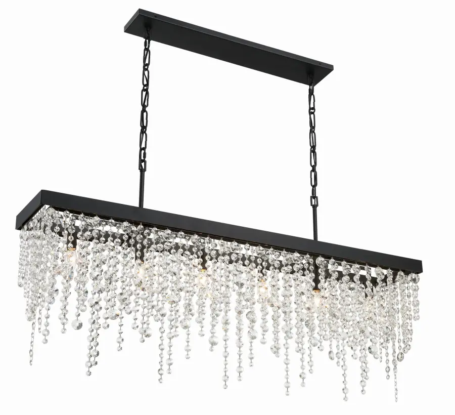 Winham 49" Linear Crystal Chandelier - Image 15