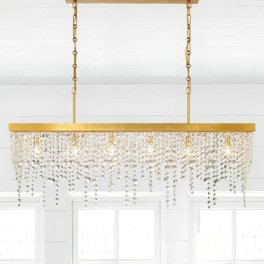 Winham 49" Linear Crystal Chandelier - Image 6