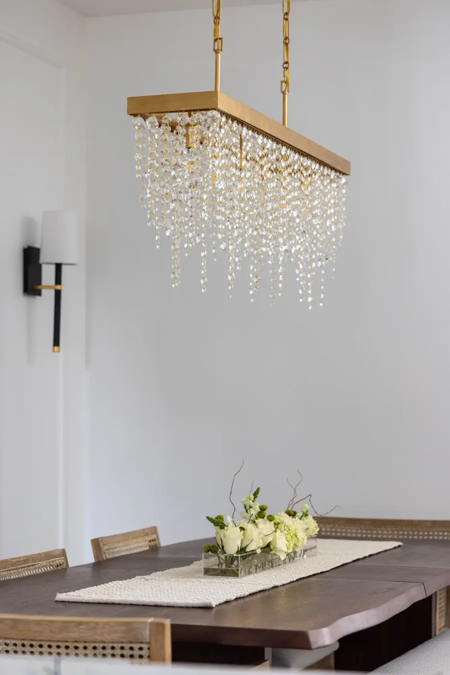 Winham 49" Linear Crystal Chandelier - Image 8