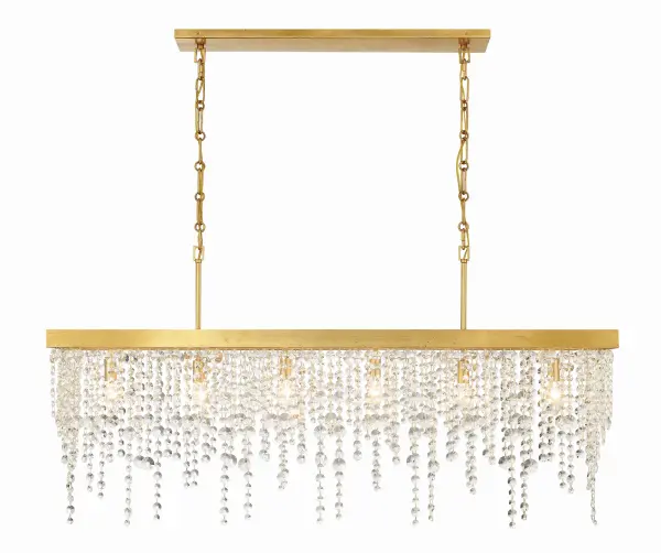 Winham 49" Linear Crystal Chandelier - Image 1