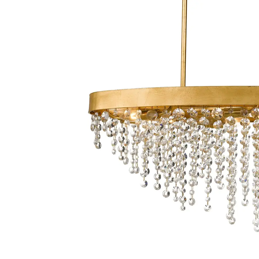 Winham 36" Linear Oval Crystal Chandelier - Image 3