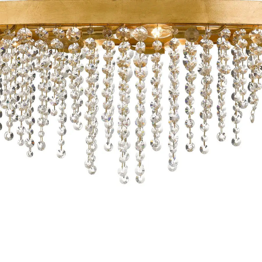 Winham 36" Linear Oval Crystal Chandelier - Image 4