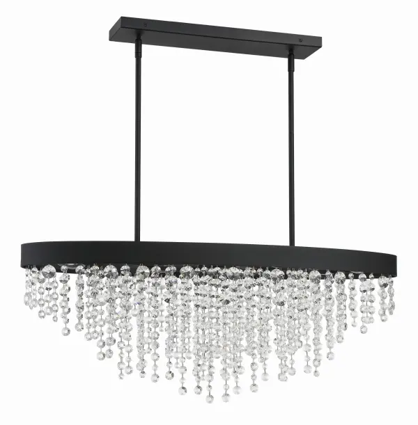 Winham 36" Linear Oval Crystal Chandelier - Image 10