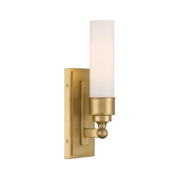 Wilcox 4.75" LED Sconce in Aged Brass - Image 1