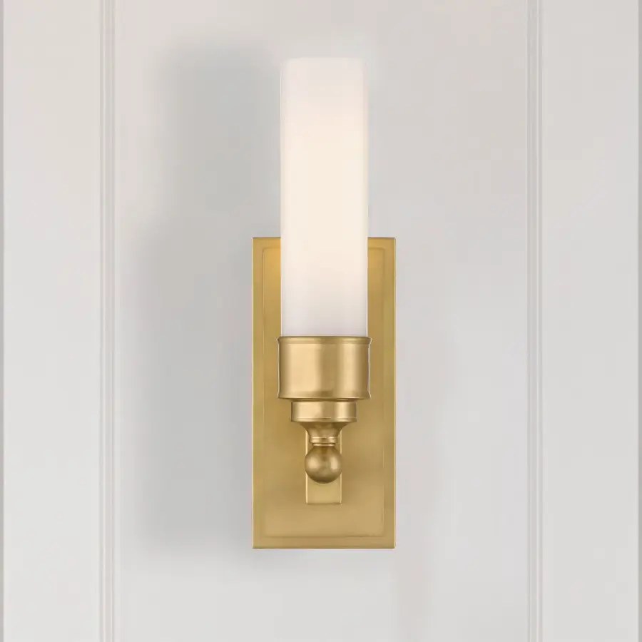 Wilcox 4.75" LED Sconce in Aged Brass - Image 6