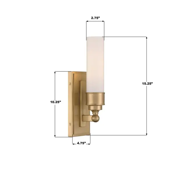 Wilcox 4.75" LED Sconce in Aged Brass - Image 7